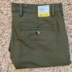 Greg Norman Men’s ML75 Stretch Performance Chino Pants Green, Size 32x32 (New)